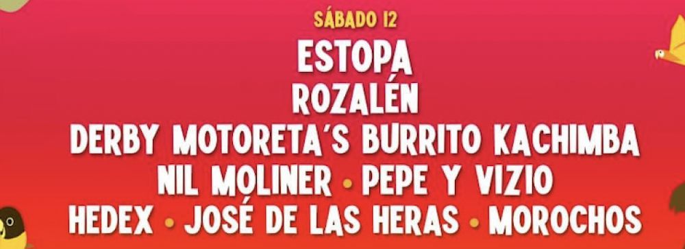 Weekend Beach: Estopa, Rozalén, Derby Motoreta’s Burrito Kachimba, Nil Moliner, Pepe y Vizio, Hedex, José de Las Heras, Morochos